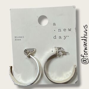 Bundle Sale 3 for $15 | Nickel-Free Silver Hoop Earrings – “A New Day”